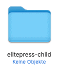 Ordner für WordPress Child-Theme von elitepress